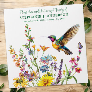 Funeral Wildflower Seed Packets Floral Memorial Envelope