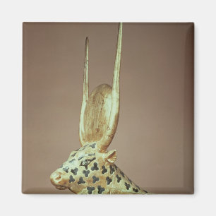 Funerary bedhead in the form of the sacred cow magnet