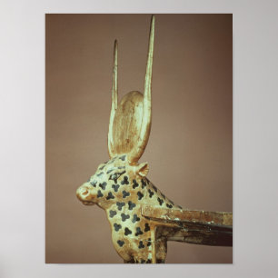 Funerary bedhead in the form of the sacred cow poster