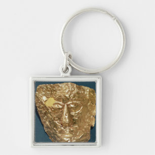 Funerary mask key ring
