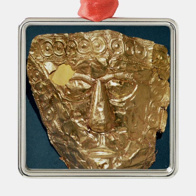Funerary mask metal ornament (Front)