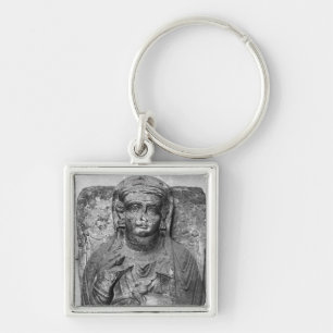 Funerary relief of a female figure, from key ring