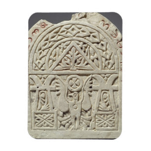 Funerary stela with a dove or eagle, 8th-9th centu magnet