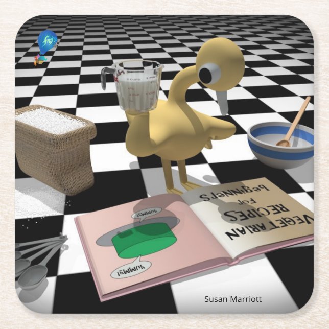 FUNetix Square Paper Coaster (Front)