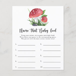Fungi Baby Shower Name that baby food game