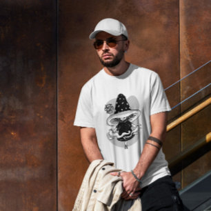 Fungi Cartoon Wizard Fantasy   T-Shirt