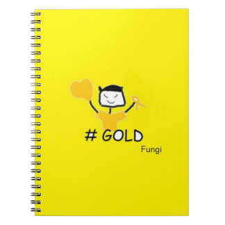 Fungi #Gold Notebook