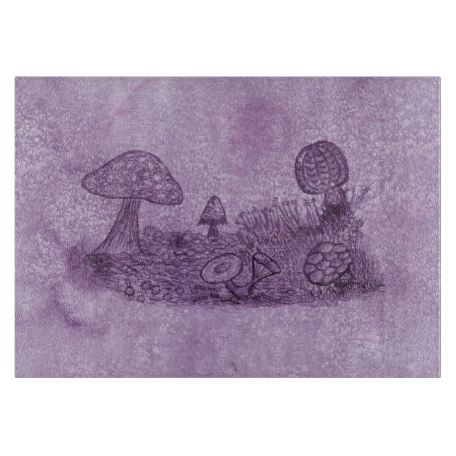 Fungi Meadow Cutting Board (Front)
