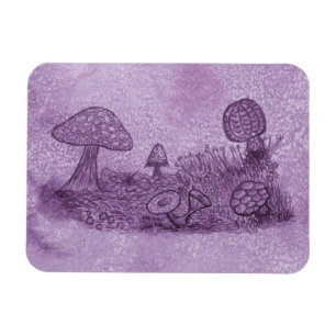 Fungi Meadow Rectangle Magnet