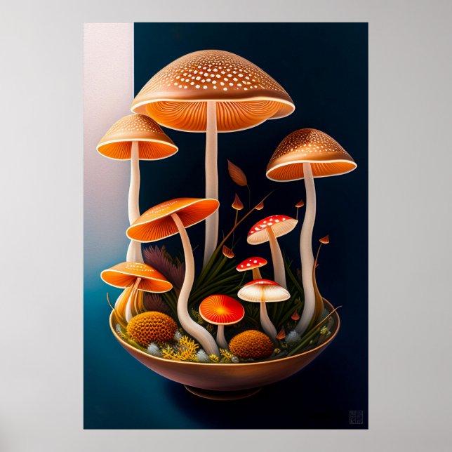 Fungi Painting Canvas Print (Front)