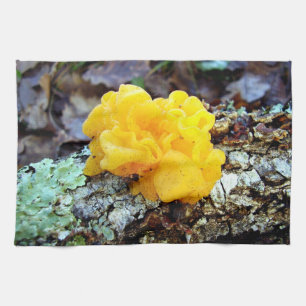 Fungi Tremella Mesenterica Tea Towel