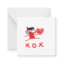 Fungi Valentines Note Card 