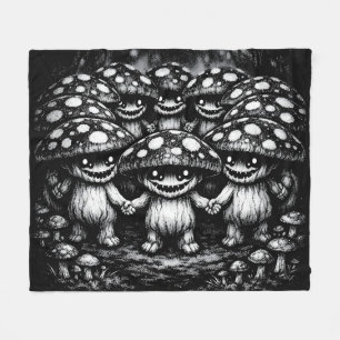 Fungus Folk • Forest Creatures by BurnsInHell Fleece Blanket