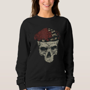 Fungus Magic Psilocybin Mushrooms Skull Face Hippi Sweatshirt