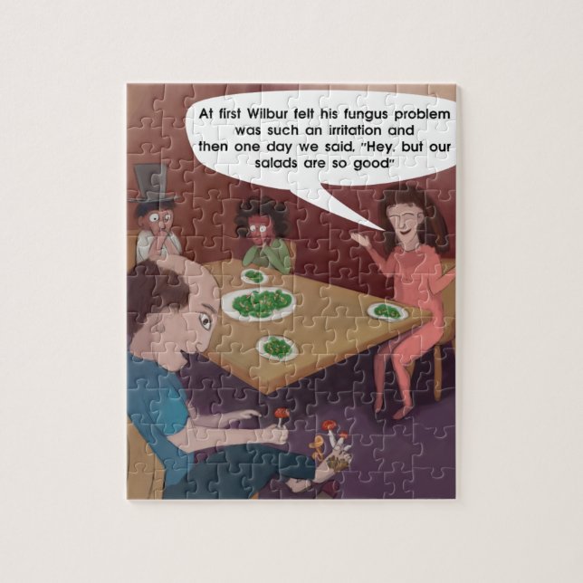 FunGuy ToedStools For Dinner Funny Jigsaw Puzzle (Vertical)