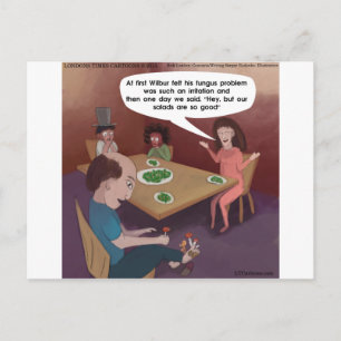 FunGuy ToedStools For Dinner Funny Postcard