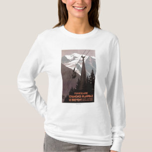 Funiculaire Le Brevent Cable Car Poster T-Shirt