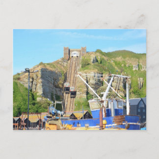 Funicular Railway Hastings Postcard