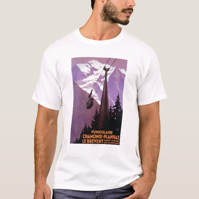 Funicular Railway to Brevent Mt. T-Shirt (Front)