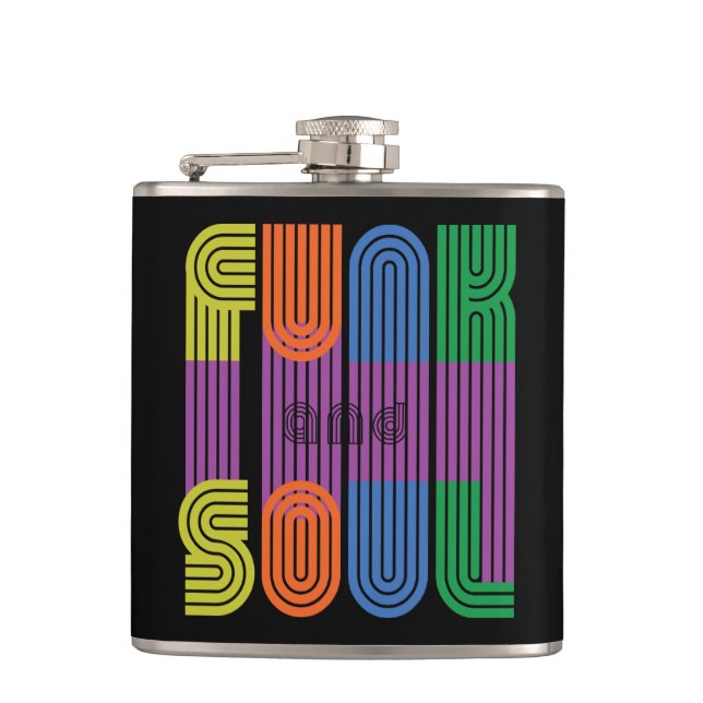 funk and soul hip flask (Front)