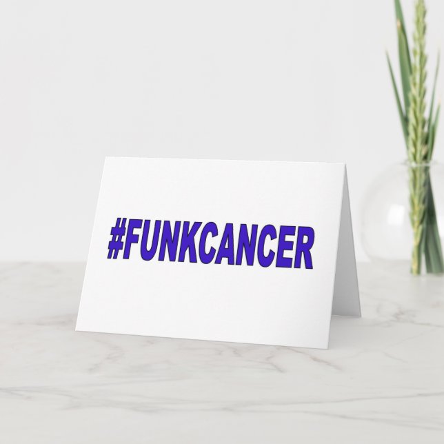 Funk Cancer Support Greeting Card (Front)