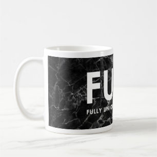 FUNK – Fully Unique Now Kickback Black Marble Mu Coffee Mug