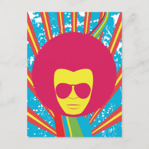 Funk ~ Funky Soul Disco Man Postcard