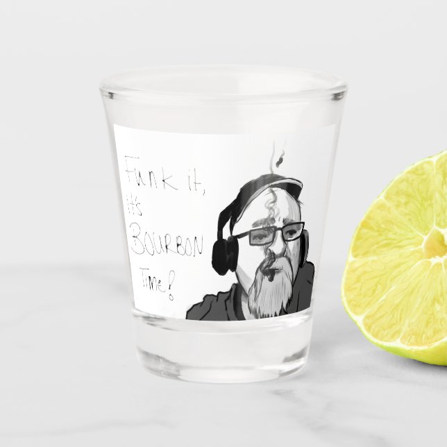 Funk It shot glass (Front)