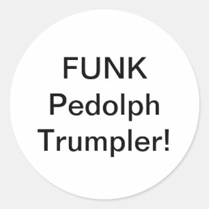 Funk Pedolph Trumpler Hankamer Artjunkhaus Comic Classic Round Sticker