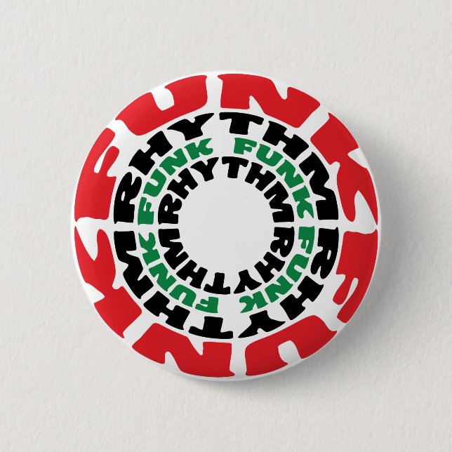 Funk Rhythm Funk Funk Rhythm 6 Cm Round Badge (Front)