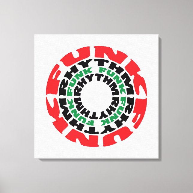 Funk Rhythm Funk Funk Rhythm Canvas Print (Front)