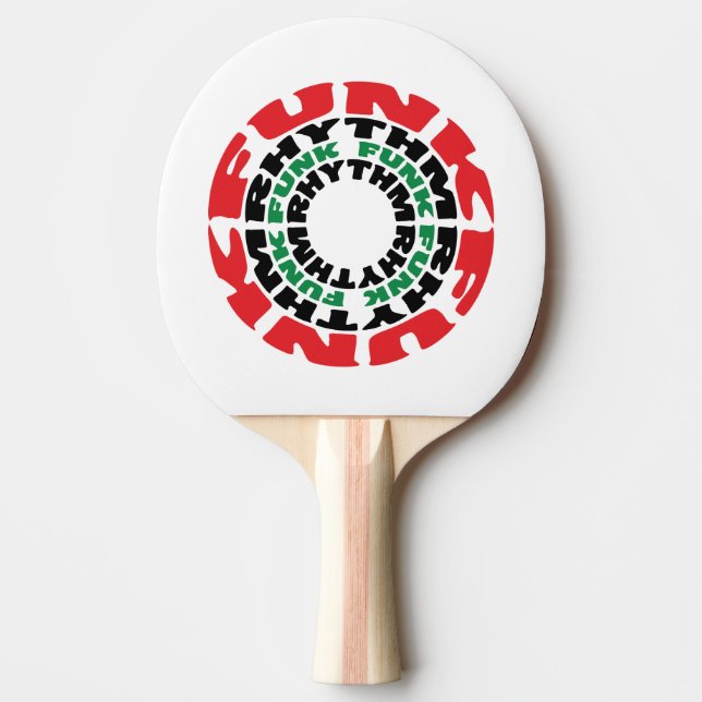 Funk Rhythm Funk Funk Rhythm Ping Pong Paddle (Front)