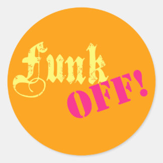 funkoff classic round sticker