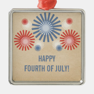 Funky 4th of July Fireworks Ornament