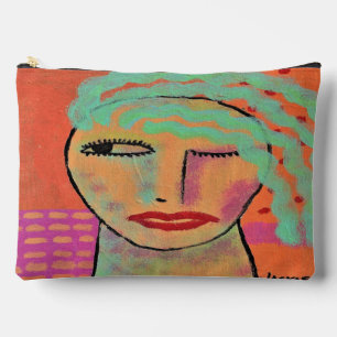 Funky Abstract Art Accessory Pouch