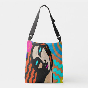 Funky Abstract Art Crossbody Bag