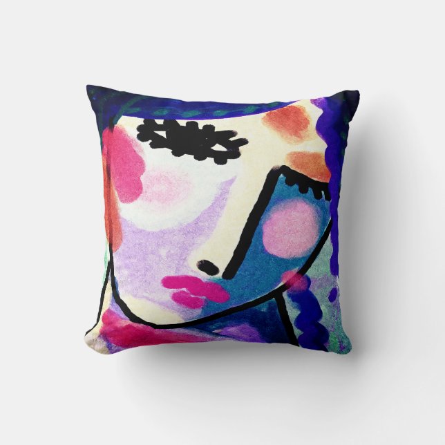 Funky Abstract Art Cushion (Front)