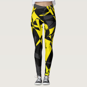 Funky Abstract Art Geometry Leggings