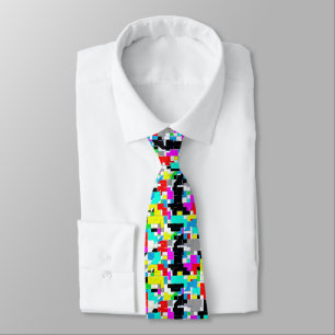 Funky Abstract Art Pattern Tie