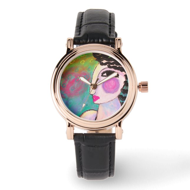 Funky Abstract Art to Wear Watch (Front)