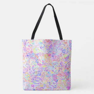 Funky Abstract Blobs Bandanna Tote Bag