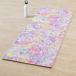 Funky Abstract Blobs Yoga Mat