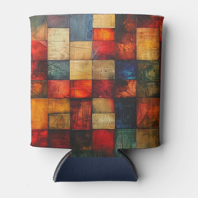 Funky Abstract  Can Cooler (Front)