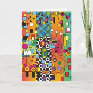 Funky Abstract Greeting Card