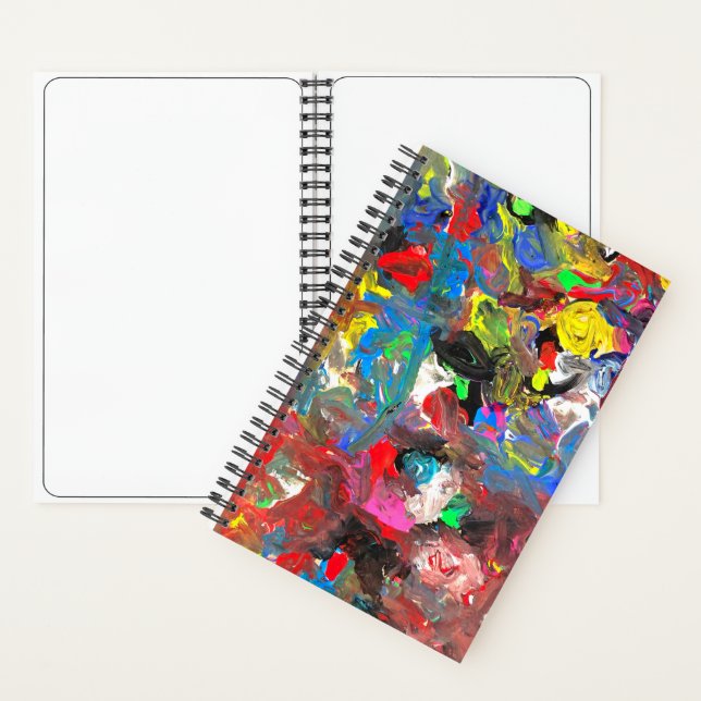 Funky Abstract Joyful Colourful Notebook (Inside)