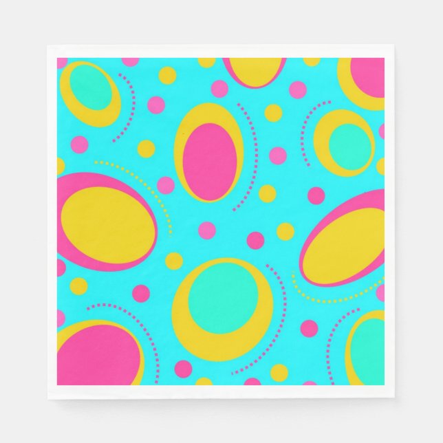 Funky Abstract Pattern Napkin (Front)