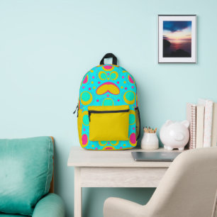 Funky Abstract Pattern Printed Backpack