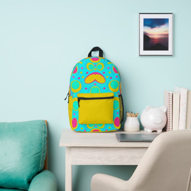 Funky Abstract Pattern Printed Backpack (Insitu)