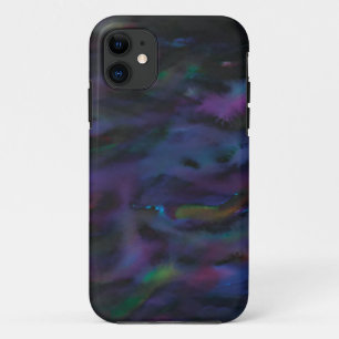 Funky abstract smokey water color iPhone 11 case