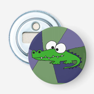 Funky Alligator Button Bottle Opener